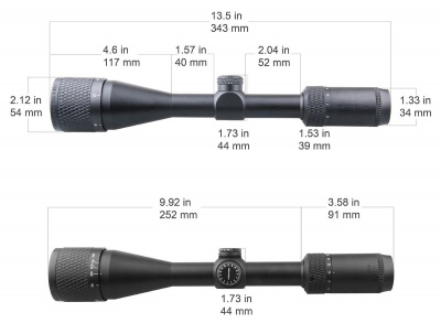 Фото  Matiz 6-18x44 AO, сетка 22LR Rimfire, 25,4 мм, азотозаполненный, без подсветки (SCOL-28)
