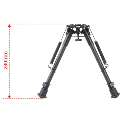Сошки Vector Optics 9-13.5” для установки на антабку (карбон,регулируемые, фиксация рычагом,+переходник на weaver) высота от 22 до 34см (RSCFP-09) — интернет-магазин «Комбат»