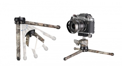 Штатив трипод настольный Leofoto MT-01+LH-25 Camouflage CARBON (Arca-Swiss, размер в собранном виде 218 мм,мин.113 мм,вес 0,34 кг. резьба 3/8) — интернет-магазин «Комбат»