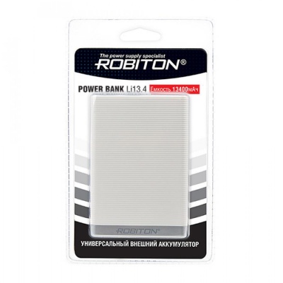 Универсальный внешний аккумулятор ROBITON POWER BANK Li13.4-K 13400 мАч (BL1 150-720) — интернет-магазин «Комбат»