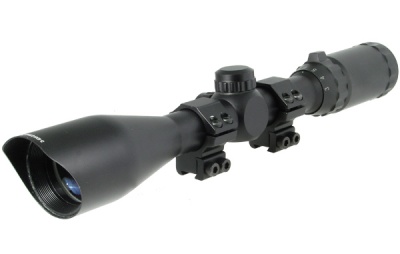 Фото  Оптический прицел Leapers 3-9x40 True Hunter Classic TF2+, сетка Mil-dot + кольца на 11мм (SCP-U394FDT2)