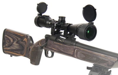Фото  Оптический прицел Leapers 3-9x40 True Hunter IE, отстройка от парралакса AO, сетка MilDot + кольца (SCP-U394AOIEW)