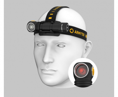 Фонарь налобный Armytek Wizard С2 WR Magnet USB, теплый и красный свет, 1020 лм и 230 лм — интернет-магазин «Комбат»