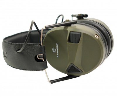 Наушники активные EARMOR M30-FG (green)  (шумодавление активный - 84ДБ/пассивный - 22ДБ) — интернет-магазин «Комбат»