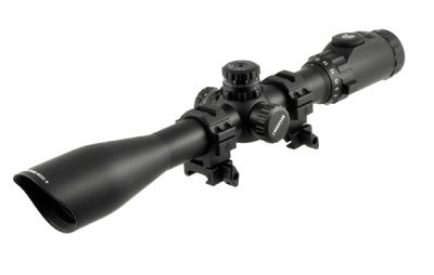 Фото  Оптический прицел Leapers UTG 30mmAccuShot 4-16X44 IE, SWAT AO Mil-dot, 36Colors EZ-TAP, кольца SCP3-U416AOIEW