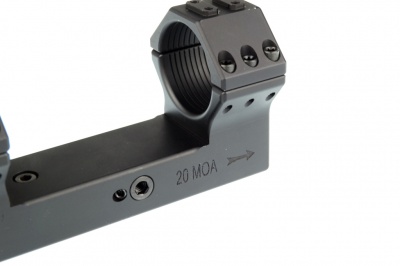 Небыстросъемный кронштейн Contessa Tactical на Weaver D30мм 20МОА с уровнем (SBTFX02/20) — интернет-магазин «Комбат»