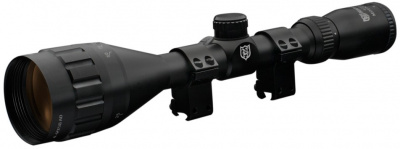 Фото  Mounmaster 4-16x50 AO IR сетка HMD (Half Mil Dot), 25,4 мм, кольца на ласточкин хвост, подсветка красным/зеленым, отстройка от параллакса, азотозаполненный NMMI41650AON