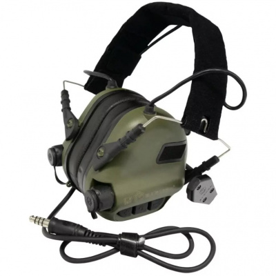 Наушники активные EARMOR M32 MOD3-FG (green) (с гарнитурой, шумодавление активный - 84ДБ/пассивный - 22ДБ) — интернет-магазин «Комбат»