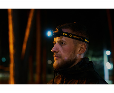 Фонарь налобный Armytek Elf C2 Micro-USB, LH351D, Холодный свет, 1100 лм, TIR 70°:120°, 1x18650 — интернет-магазин «Комбат»