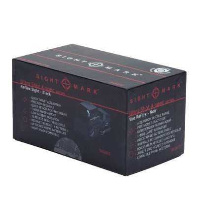 Коллиматорный прицел Sightmark Ultra Shot A-Spec открытый, 4 сетки, крепление быстросъемное на Weaver (SM26032) — интернет-магазин «Комбат»