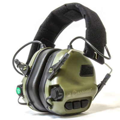 Наушники активные EARMOR M31 MOD3-FG (green)  (шумодавление активный - 84ДБ/пассивный - 22ДБ) — интернет-магазин «Комбат»