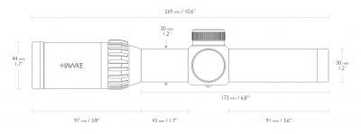 Фото  Оптический прицел Hawke Endurance 30 1-4×24 L4A Dot (16200)