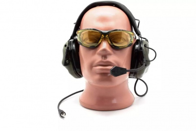 Наушники активные EARMOR ME 5 GN (green) съемный микрофон (активный режим - шумодавление 82ДБ, пассивный режим - шумоподавление 22ДБ) — интернет-магазин «Комбат»
