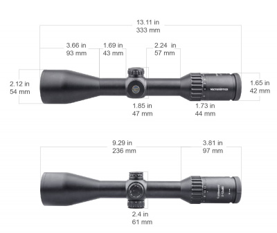 Фото  Continental X8 2-12х50 Hunting SFP, 30мм, сетка BDC, азотозаполненый, с подсветкой (SCOM-15)