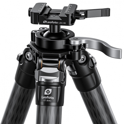 Штатив трипод Leofoto ST-364C CARBON (верх LSC-50 Weaver/Arca, размер в собранном виде 620 мм, макс.высота 1640мм, мин.120 мм, вес 2,1 кг.) — интернет-магазин «Комбат»