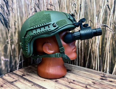 Монокуляр ночного видения  Venox МНВ 3+ (1x25, F/1.2, коэффициент преобразования > 40000 ед., > 63 шт./мм, +  быстросъёмное крепление на каску) — интернет-магазин «Комбат»