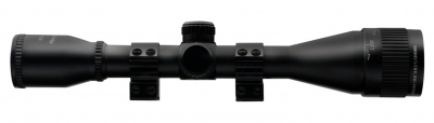 Фото  Mounmaster 4x40 AO сетка HMD (Half Mil Dot), 25,4 мм, кольца на ласточкин хвост, отстройка от параллакса, азотозаполненный NMM440AON