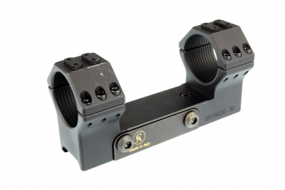 Небыстросъемный кронштейн Contessa Tactical на Weaver D30мм 20МОА с уровнем (SBTFX02/20) — интернет-магазин «Комбат»
