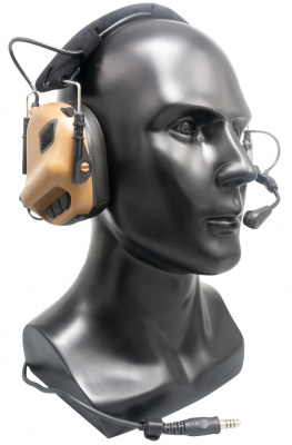 Наушники активные EARMOR M31 MOD3-CB-ARC (brown)  (крепление FAST- ARC,  шумодавление активный - 84ДБ/пассивный - 22ДБ) — интернет-магазин «Комбат»